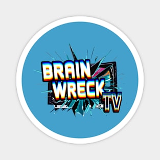 Brain Wreck TV Broken TV Logo Magnet